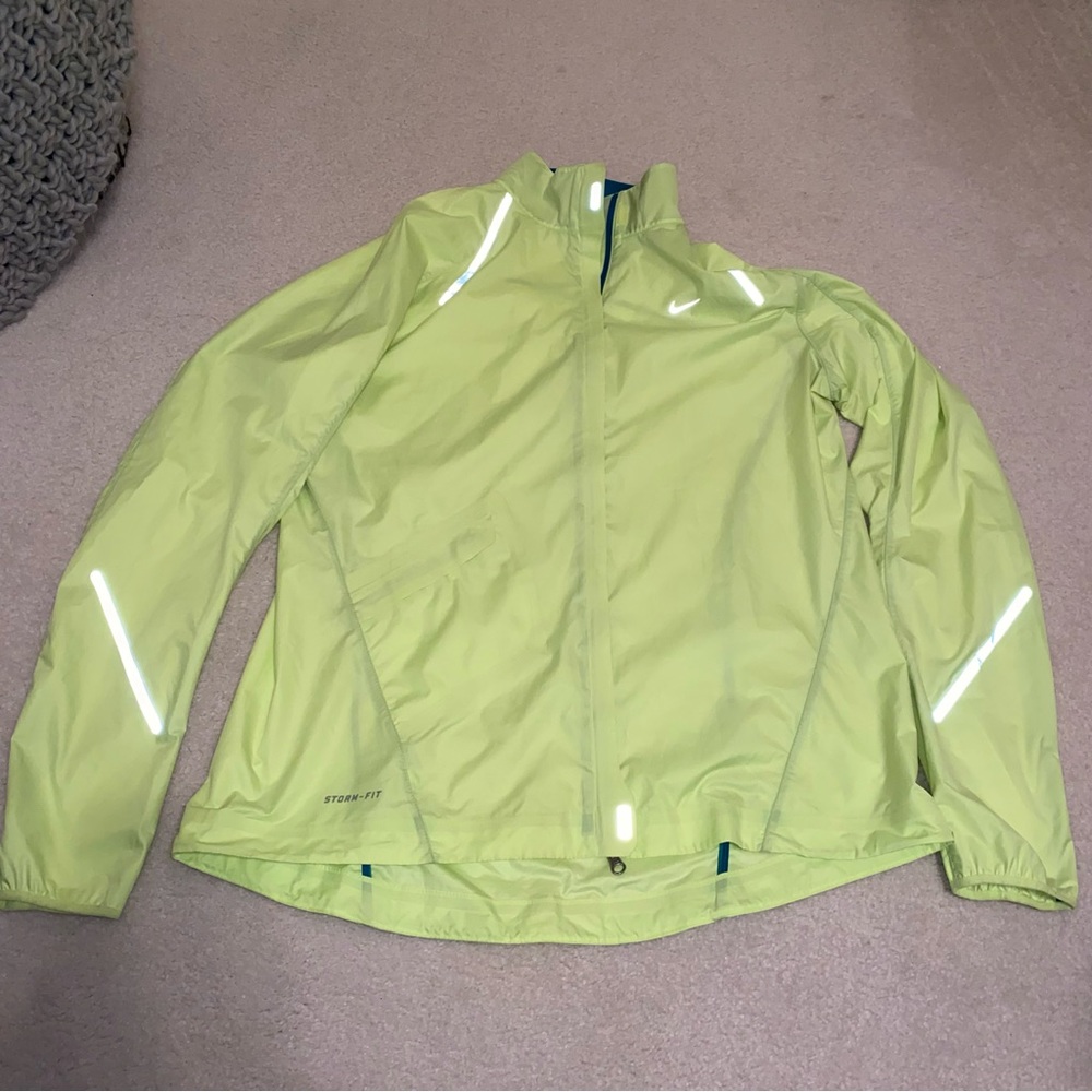 Nike Neon Storm Fit Rain Running Reflective Jacket
